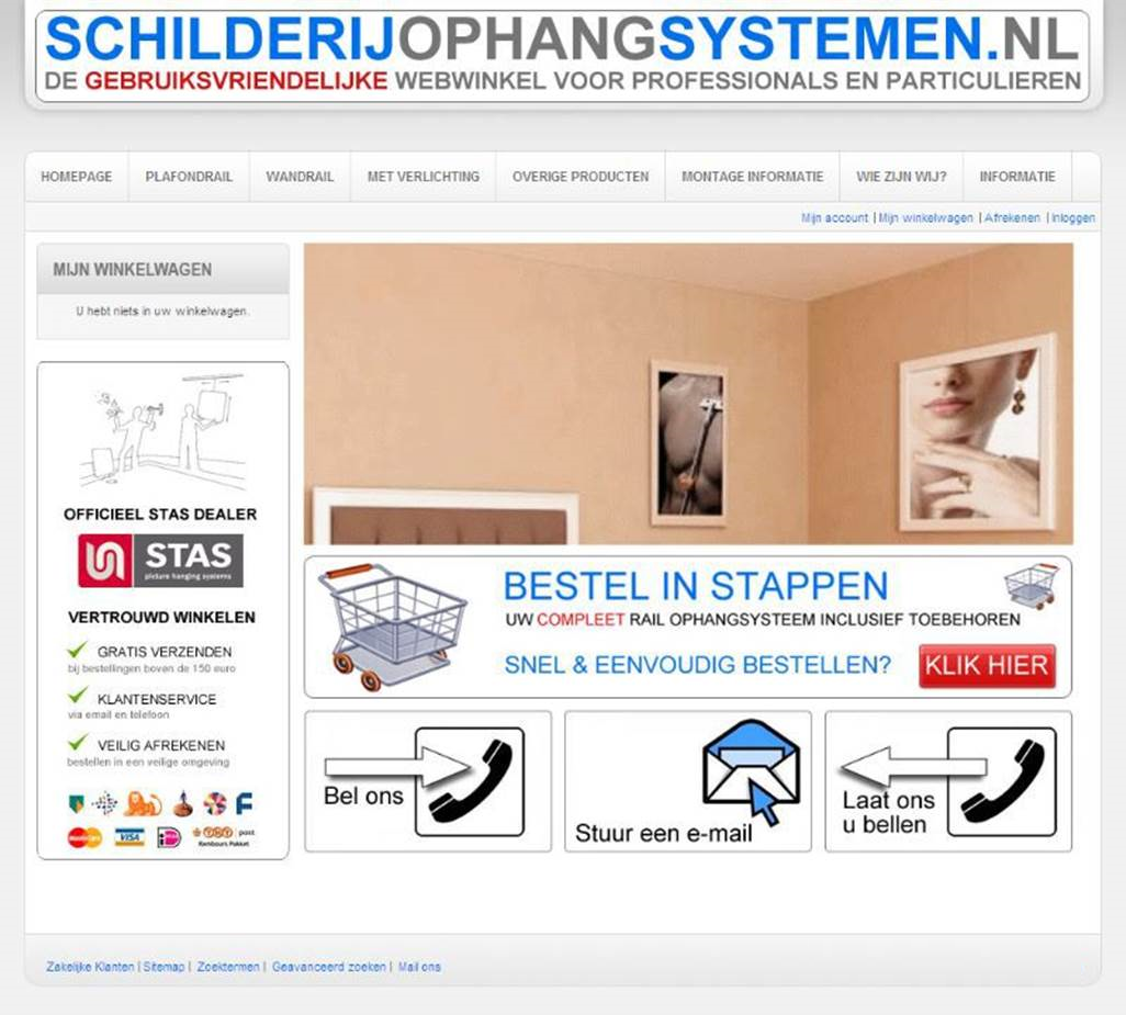 Schilderijophangsystemen.nl